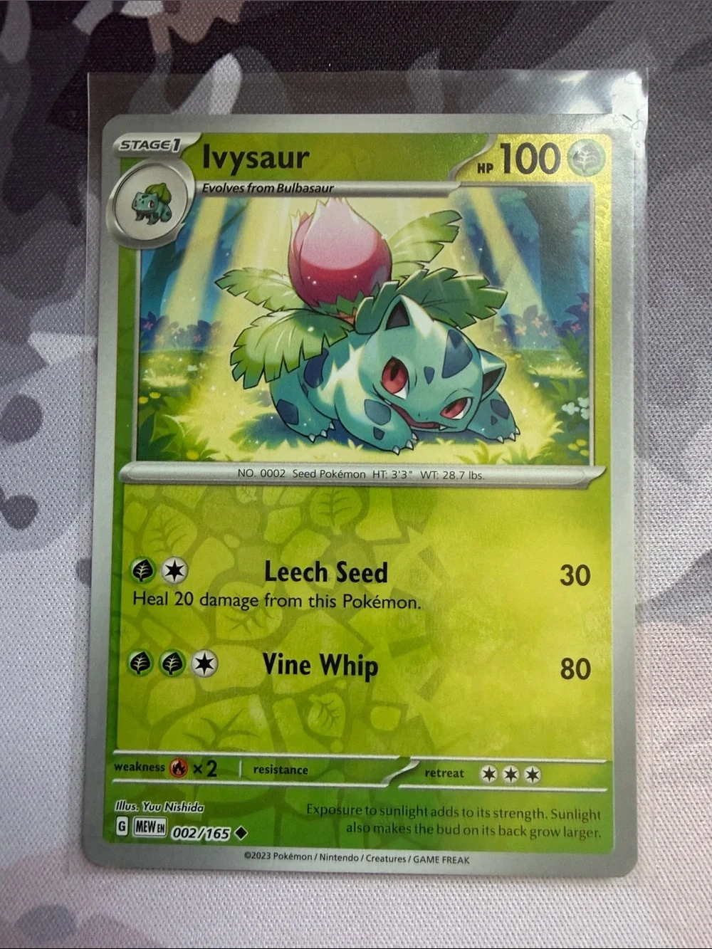 Bulbasaur Ivysaur & Venusaur Pokémon Evolution Reverse Holo Card Lot 🌱 | ✨5/$25